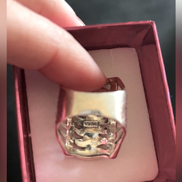 Sterling silver ring. Stamped. - Picture 2 of 3